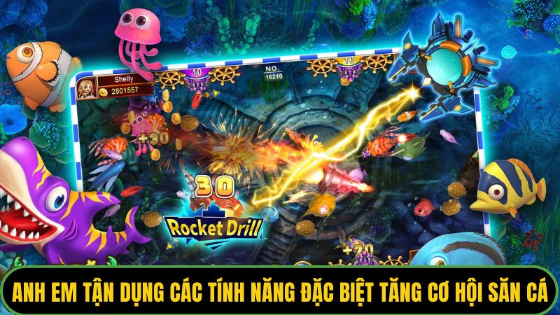 Anh em tận dụng các tính năng đặc biệt tăng cơ hội săn cá lớn