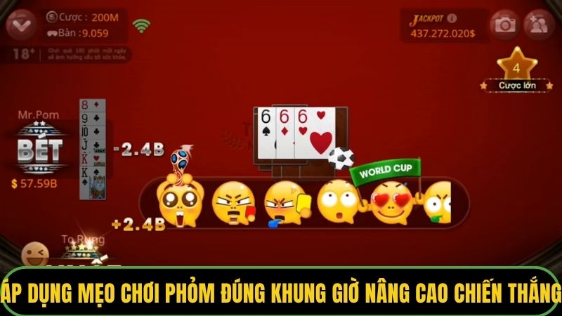 Áp dụng mẹo chơi Phỏm đúng khung giờ nâng cao chiến thắng