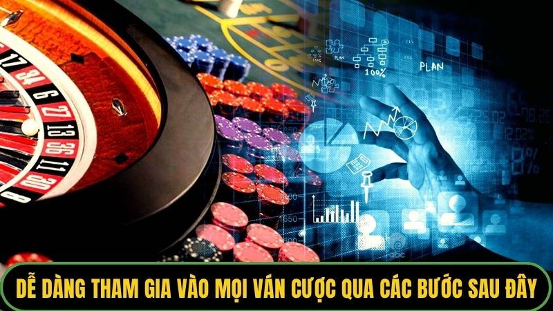 Dễ dàng tham gia vào mọi ván cược qua các bước sau đây