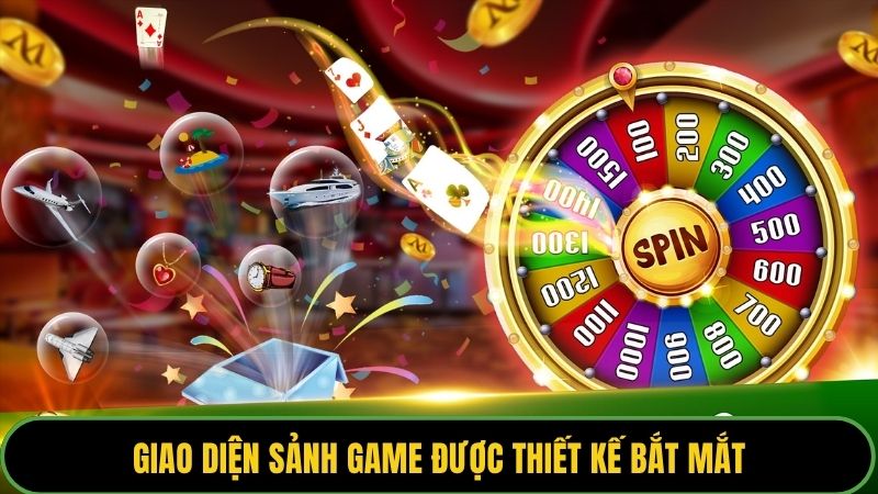 Giao diện sảnh game được thiết kế bắt mắt