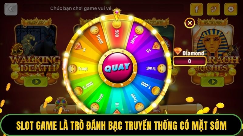 Slot game là trò đánh bạc truyền thống có mặt từ những năm 90 thế kỷ 19