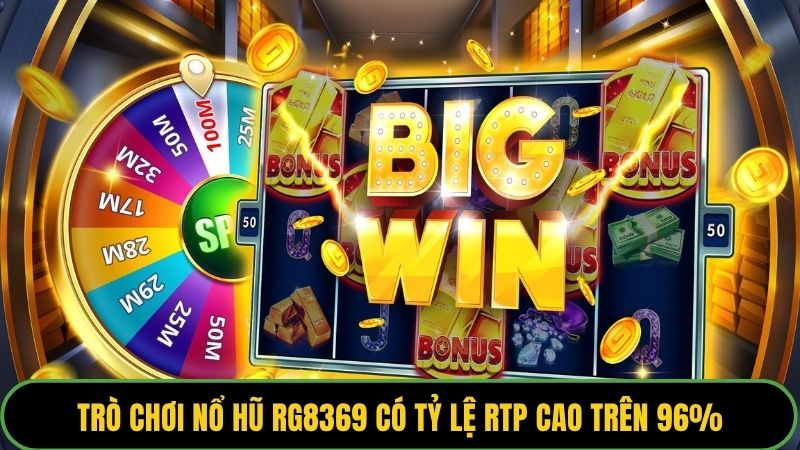 Trò chơi nổ hũ RG8369 có tỷ lệ RTP cao trên 96%